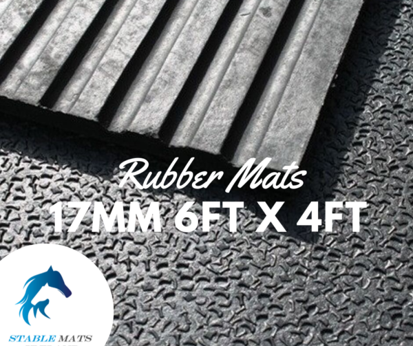 17mm 1.83m (6ft) x 1.22m (4ft) Ameobic Rubber Stable Mats Stable Mats