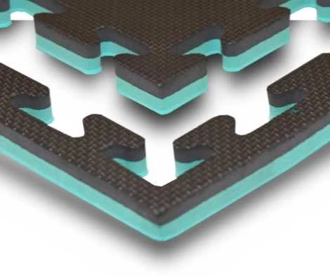 20mm Parlour Pit Mats Black/Green 1m x 1m - Image 7