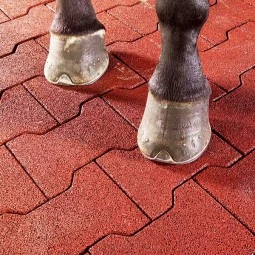 Rubber Courtyard tiles