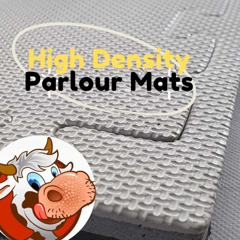 Parlour Pit Mats 20mm Grey Black Reversible