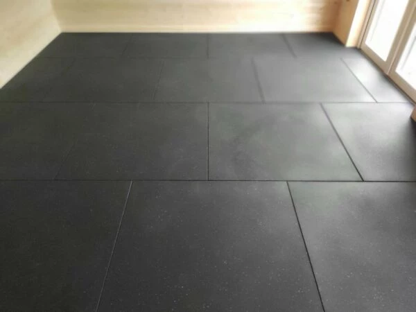 Rubber Blue Fleck Gym Mats Weight Training 1m x 1m x 15mm