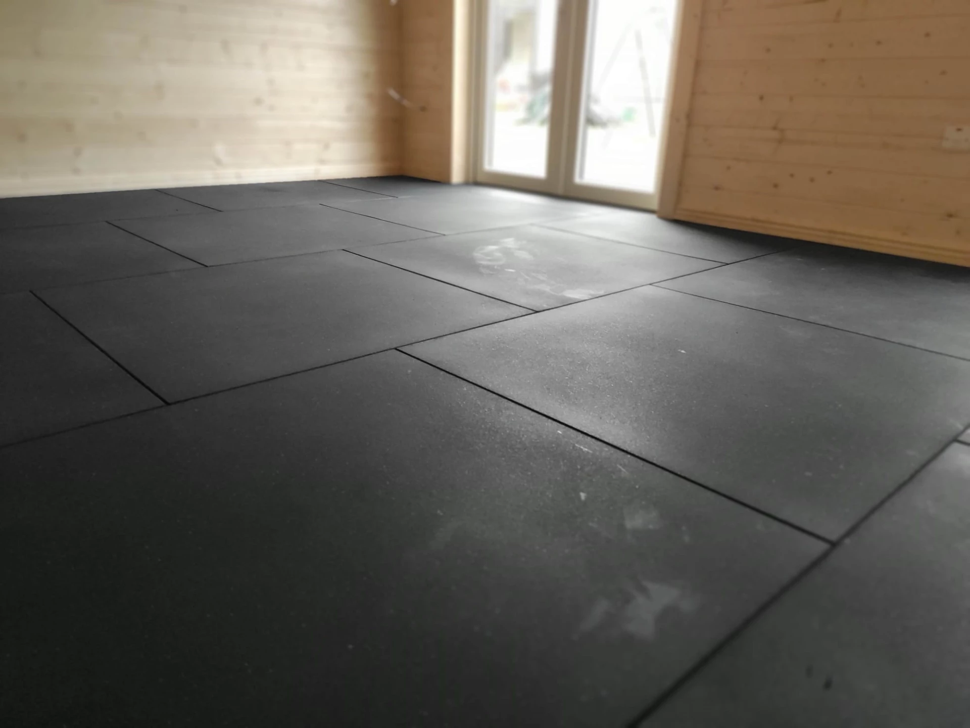 Rubber Blue Fleck Gym Mats Weight Training 1m x 1m x 15mm - Image 9