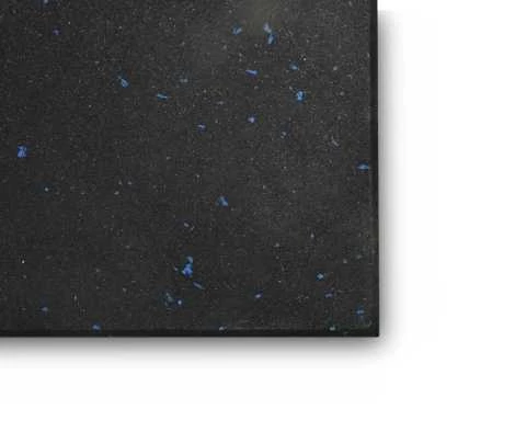 Rubber Blue Fleck Gym Mats Weight Training 1m x 1m x 15mm - Image 5