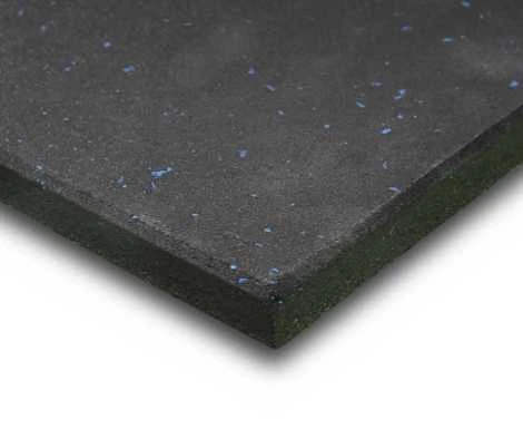 Rubber Blue Fleck Gym Mats Weight Training 1m x 1m x 15mm - Image 3