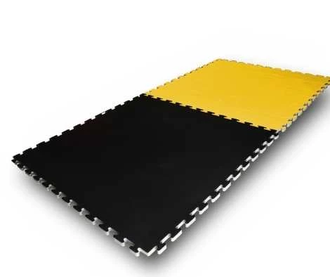 20mm Parlour Pit Mats Black/Yellow 1m x 1m