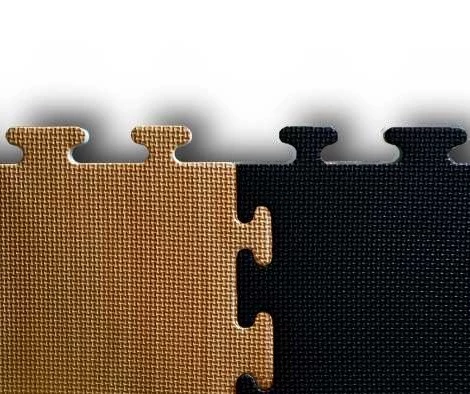 20mm Parlour Pit Mats Black/Wood 1m x 1m - Image 3